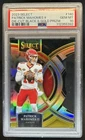 2023 Select Patrick Mahomes II Black and Gold Prizm Die Cut Premier #140 PSA 10