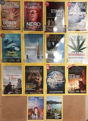 National Geographic Deutsch Jahrgang 2015 KOMPLETT 1-12 Magazin Heft Faltkarten
