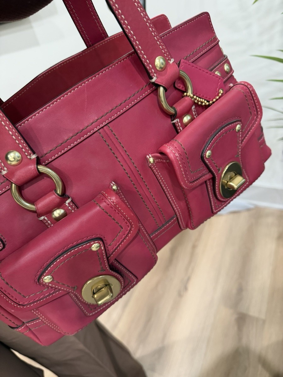 Vintage Coach 65th Anniversary Legacy Raspberry Double Turnlock | eBay