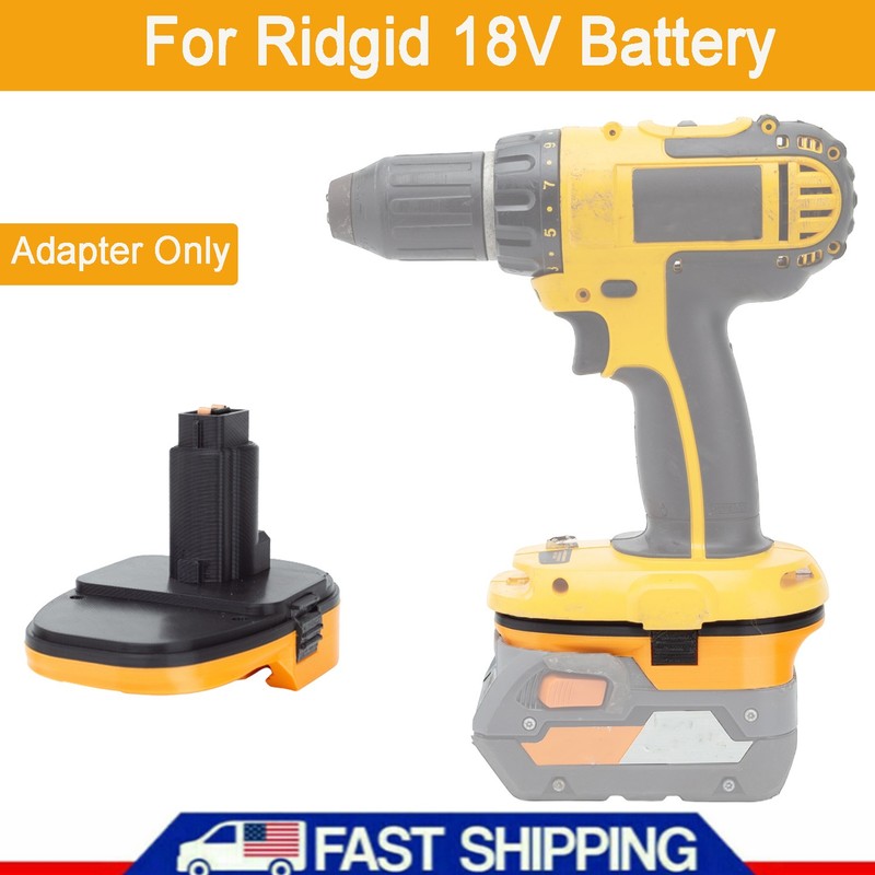 Battery Adapter Converter For Ridgid 18V Li-Ion Battery to for Dewalt Ni-Cd Tool