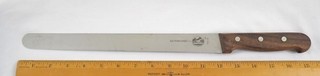R. H. Forschner Co. Victorinox 12" Ham Slicer Knife Switzerland 455 12 Wood Hdl