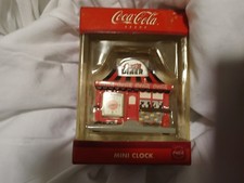 COCA COLA MINI CLOCK DINER CCM97 SODA ORGINAL NEW IN BOX