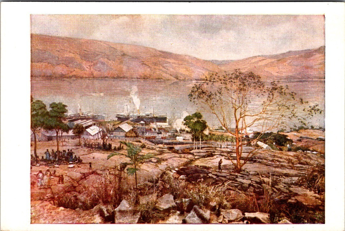 Belgian Congo Port of Matadi Postcard Mathieu & Bastien Panorama du Congo