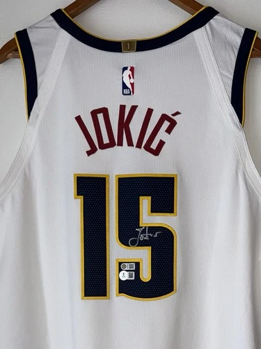 Nikola Jokic Signed Denver Nuggets Nike ADV NBA Authentic Auto Jersey USASM BAS