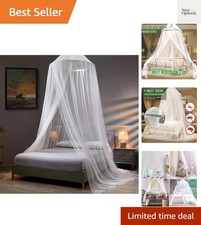 Mosquito Net Bed Canopy for Girls,King Canopy Bed Curtains Queen Size from Ce...