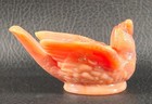 Boyd's Crystal Art Glass BIRD SALT #73 BUTTERNUT 6-27-02 Beige/Tan Cherry Seed — photo 5