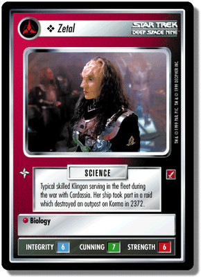Zetal - Blaze of Glory - Star Trek CCG 1E