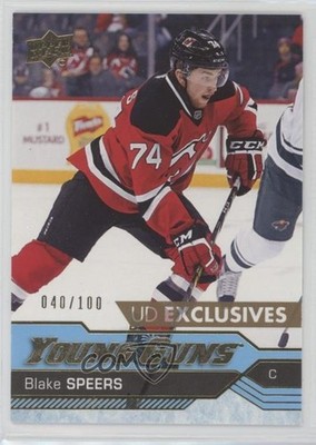 2016-17 Upper Deck Young Guns Exclusives 40/100 Blake Speers #461 Rookie RC x4f