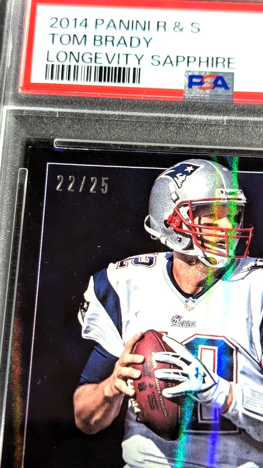 SAPPHIRE SP /25 PSA 7 NM 2014 TOM BRADY R&S LONGEVITY #36 G6091 - Image 3 of 3