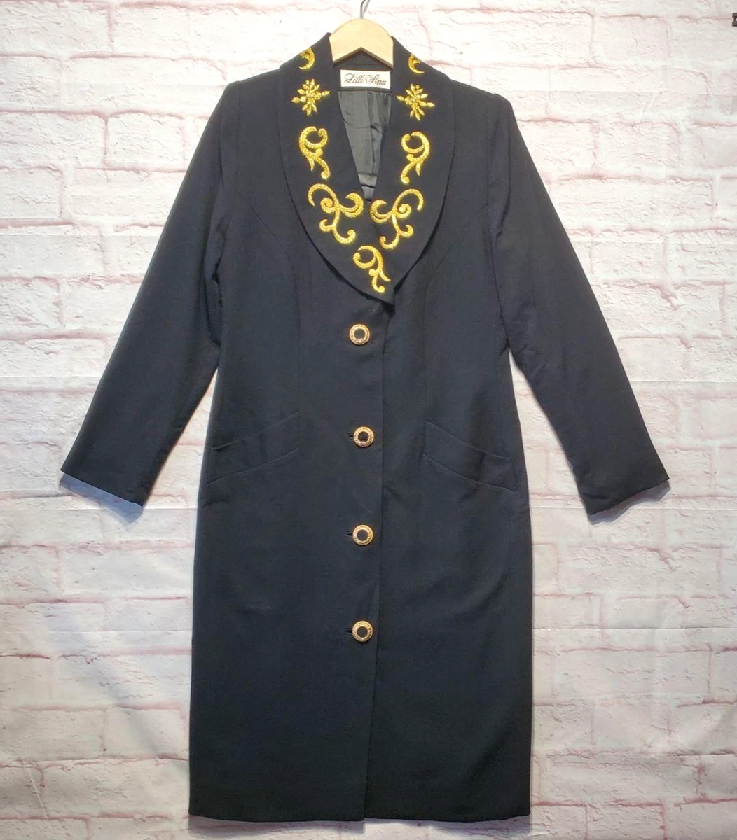 lilli ann ヴィンテージ　ウール ロングコート 黒 楽天市場】古着 50〜60'S Lilli Ann ウールロングコート レディースS