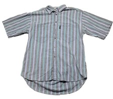 Vintage Levi's Diamond Label Shirt Mens M Med Striped Button Work 90's Button Up