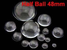 New Clear Flatback Glass Optical Half Sphere Ball 50mm(2") Paper Weight Half Len