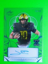 John Rhys Plumlee 2024 Leaf Trinity - Clear Auto Platinum #CA-JRP Purdue #/49
