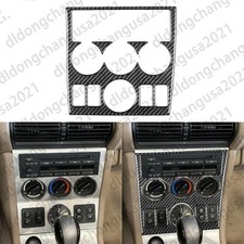 Real Carbon Fiber Center Console Ac Cd Panel Cover Trim For Bmw Z3 E36 E37 96-02