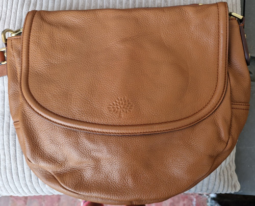 Large Mulberry Effie Satchel In Oak Spongy Leather