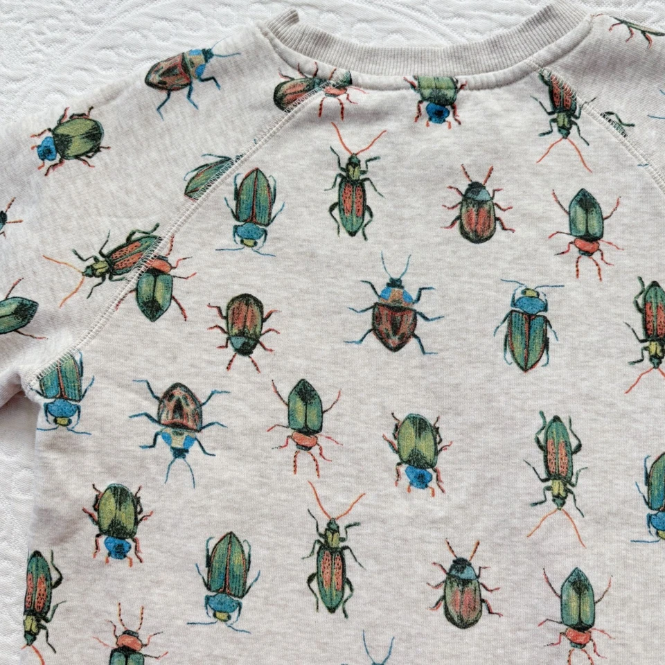 Sudadera Pullover Gymboree Niños Cuello Redondo, Estampado de Insectos (Talla M / 7-8) Foto 2 de 4