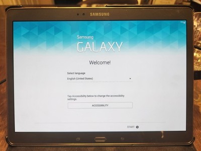 Samsung Galaxy Tab S 10.5 SM-T800 32GB Titan BRNZ Fact RESET VERY Light Use 