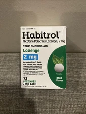 Habitrol Nicotine Lozenges 2 Mg Mint Flavor 72 Count