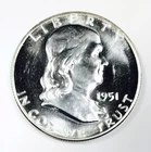*1951 PROOF FRANKLIN SILVER HALF DOLLAR* *UNCIRCULATED* NR #G3998