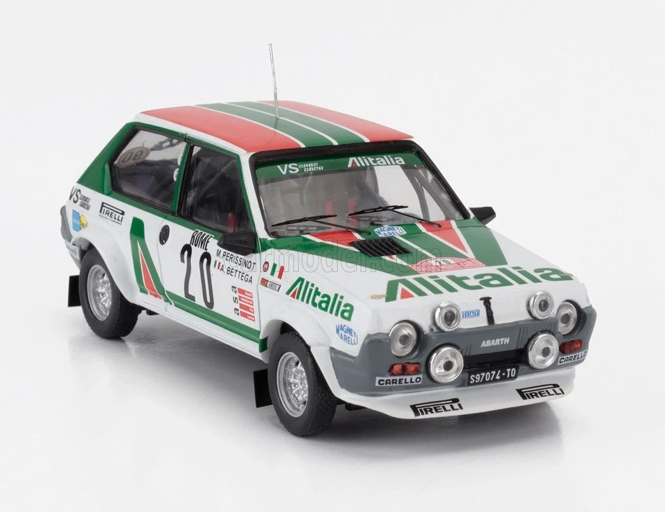 MODELLINO AUTO STATICO IXO FIAT RITMO ABARTH RALLY MONTECARLO 1979 BETTEGA 1/43 - Immagine 4 di 4