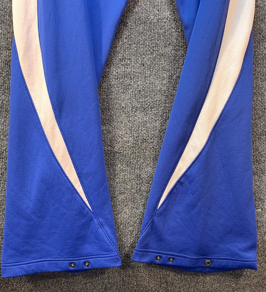 Nike Track Pants Snap Bottoms Dri-FIT Mens Large Blue White Polyester 244774-494 - Image 3 of 4