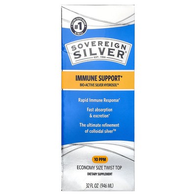 Sovereign Silver Bio-Active Silver Hydrosol 32 fl oz 946 ml Allergen-Free,