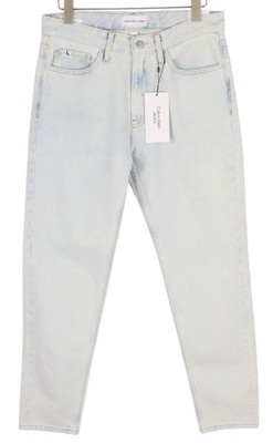 Calvin Klein Regular Taper Herren Jeans W31/L32 hellblau Washed Denim Reißverschluss *