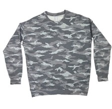 Athleta Balance Pullover Sweatshirt Women's Size S Gray Camouflage Athleisure