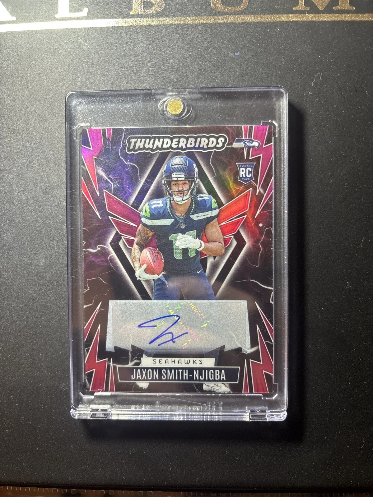 Jaxon Smith-Njigba Panini Phoenix Thunderbirds #TBJSN Autograph-Pink