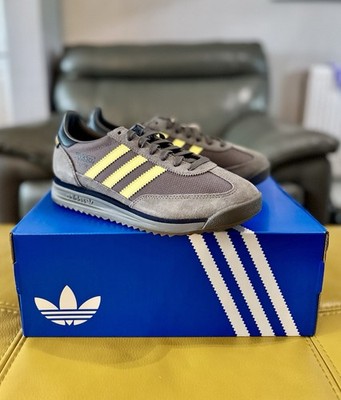  Brandneu Adidas Originals SL 72 RS Cordura Sneaker Grau Gelb UK 8 