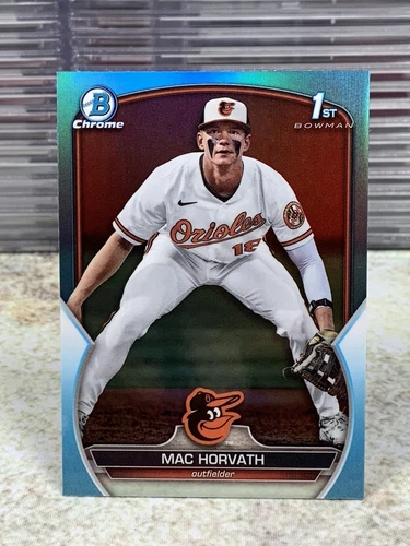 2023 Bowman Draft Chrome #BDC-90 Mac Horvath 1st Bowman Chrome Sky Blue Orioles