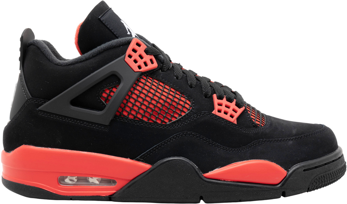 Air Jordan 4 Retro 'Red Thunder', Men's Fashion, Footwear