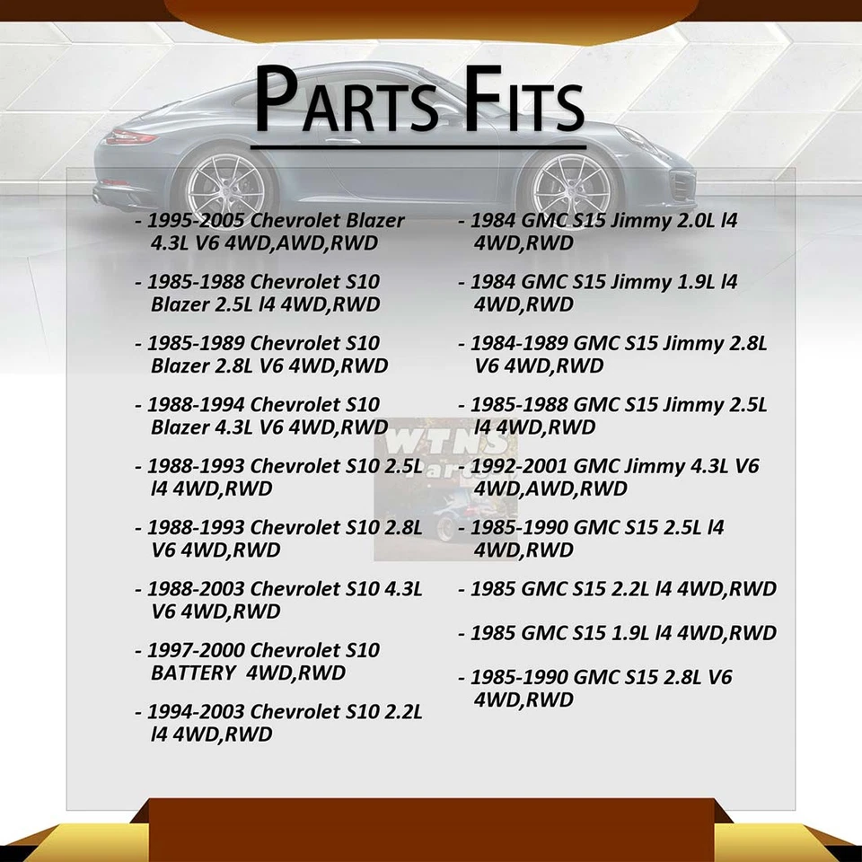 Front Upper Lower Control Arm w/ Ball Joint 4PCS For GMC S15 Jimmy 1984 4WD RWD Foto 2 de 4