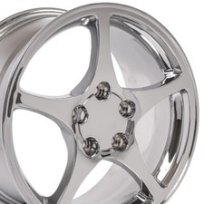 17x8.518x9.5 Wheels Fit Camaro Corvette C5 Chrome Rims W1x Set