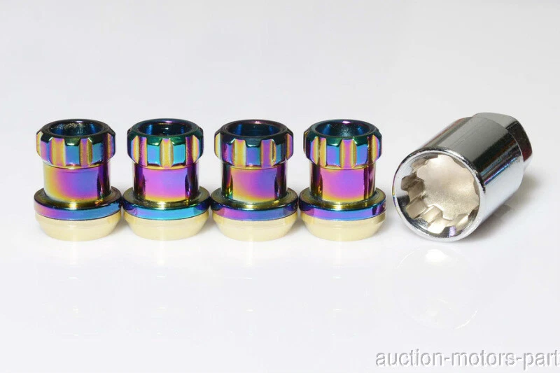 Asiento cono cromo neón 20 piezas + 2 llaves m12x1.25 compatible con Suzuki SX4 2008 A33 Foto 3 de 4