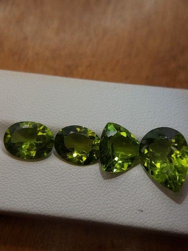 Wholesale Natural peridot gemstone - faceted loose Chrysolite 16.65 CTS - Bild 3 von 11