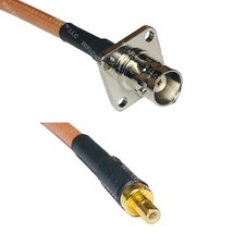 RG400 BNC Flange Female to SMB MALE RF Cable FAST-SHIP LOT