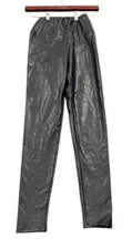 NEW AllSaints Womens Cora Faux Leather Leggings Black Size 2 NWT FREE Shipping