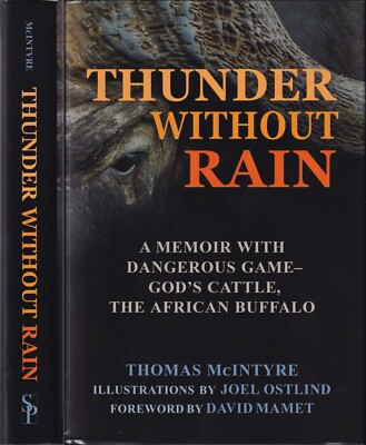 McINTYRE BIG GAME HUNTING BOOK THUNDER WITHOUT RAIN AFRICAN BUFFALO hardback NEW