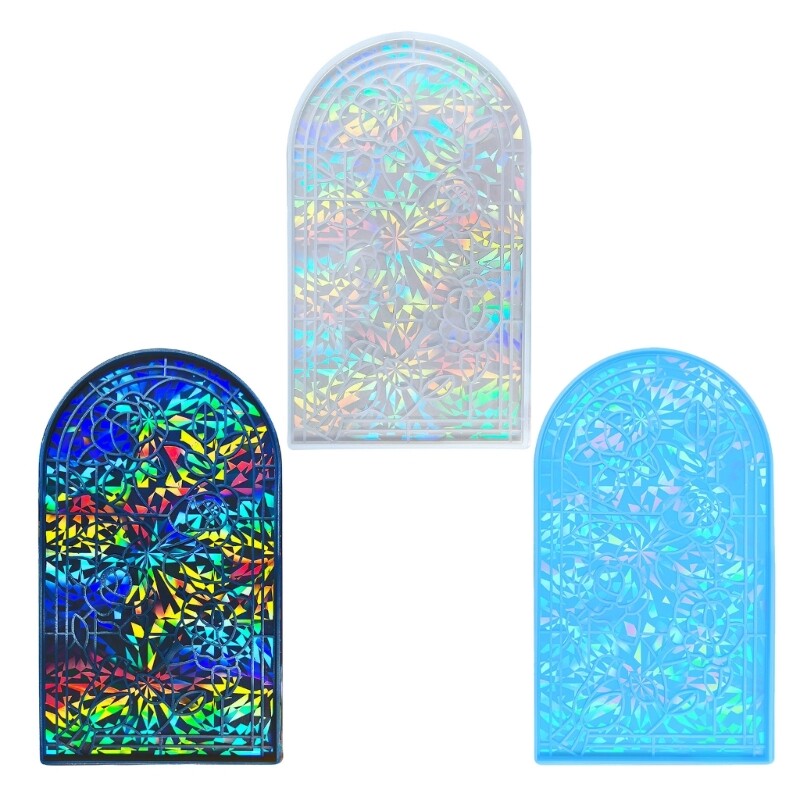 Holographic Wall Decoration Resin Molds Rose Painting Silicone Mold Ornament