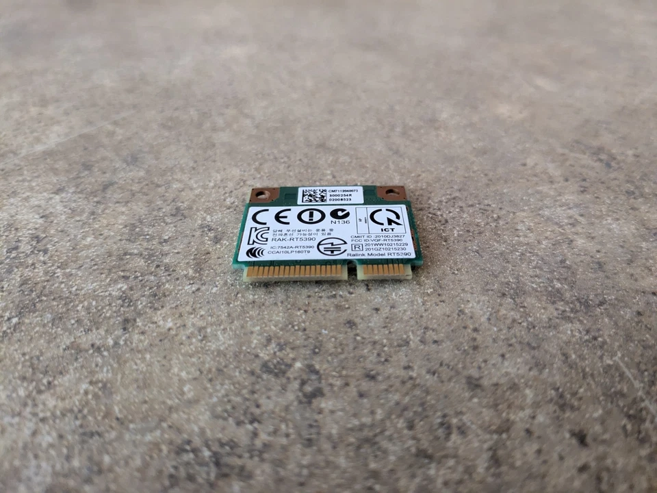 TARJETA INALÁMBRICA HP ENVY 23 TOUCHSMART 310 520 WLAN WIFI RT5390 638403-001 B3-6(18) Foto 2 de 4