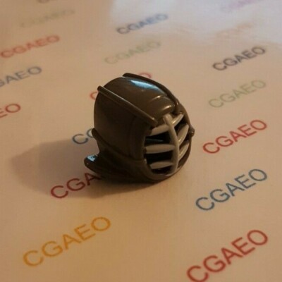 1 x Lego 98130pb01 Mini. Kopfbedeckung Helm Ninjago Kendo mit weißer Gittermaske 