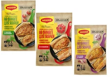 MAGGI Spice For frying Chicken breast 3 Pack x 4 sheets w garlic herbs tomatoes