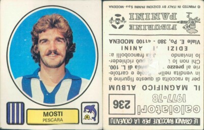 Mosti, Pescara *Figurina Sticker N.236-Panini Sammlung 1977/78-Neu