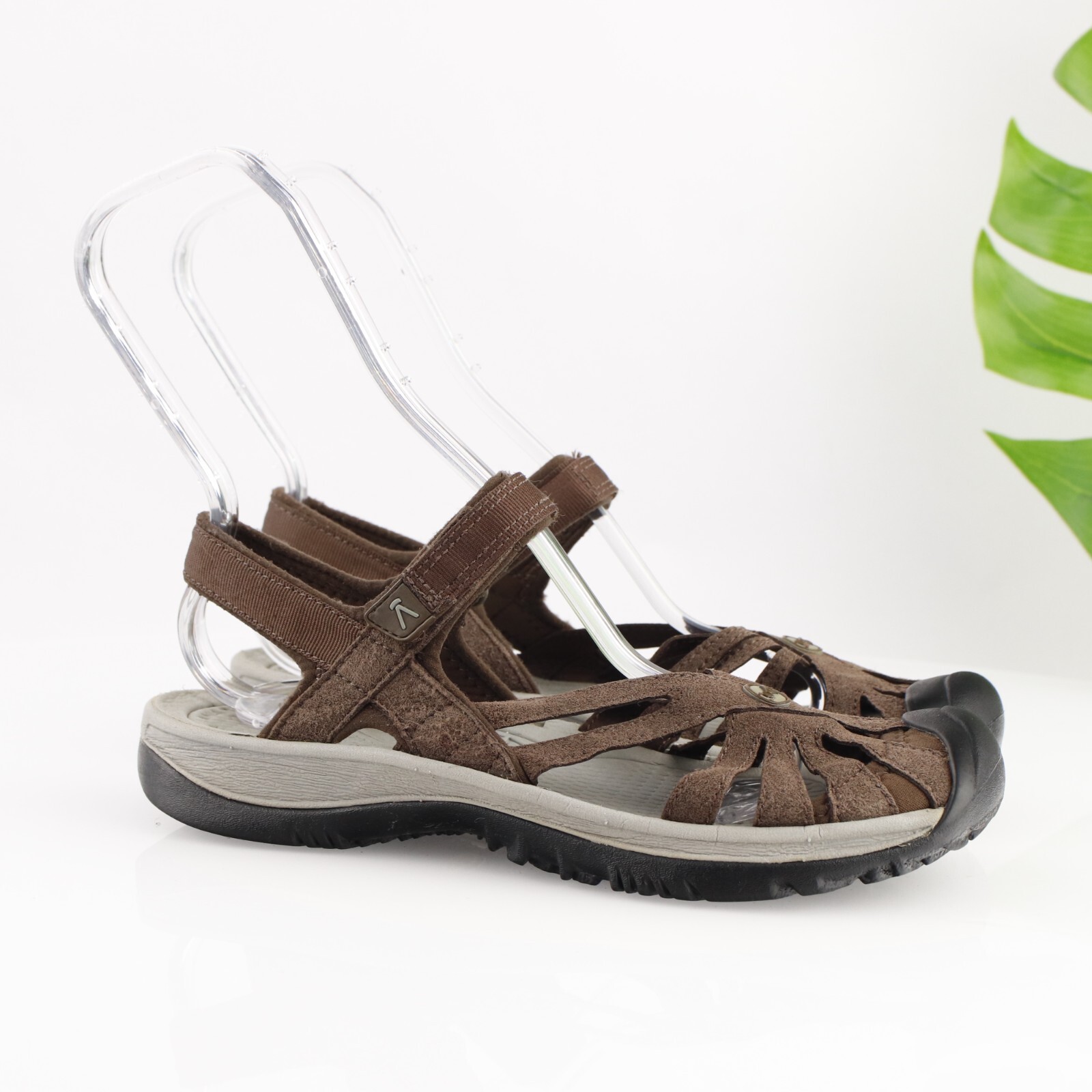 Keen sandalo donna rosa taglia 9 marrone cinturino punta cappuccio escursionismo trail scarpa avventura