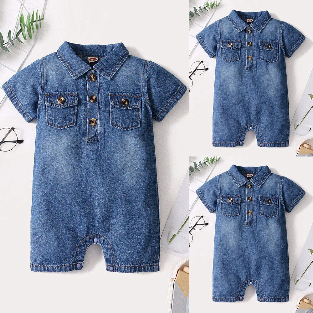 Baby Girl Soft Denim Jumpsuit – ParentsWorldShop, 55% OFF