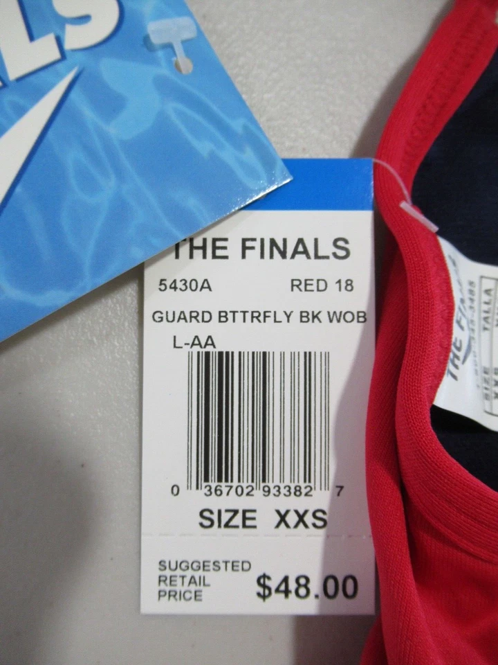 Lámina TYR The Finals GUARD BTTRFLY Talla XXS Roja *NUEVA CON ETIQUETAS* Foto 3 de 4