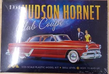 Moebius Models 1213, 1:25 1954 Hudson Hornet Club Coupe Plastic Model Car Kit