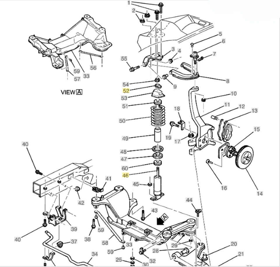 Genuine De Carbon Shocks Struts Set 1992 2002 Chevrolet Camaro Pontiac Firebird - Image 3 of 4