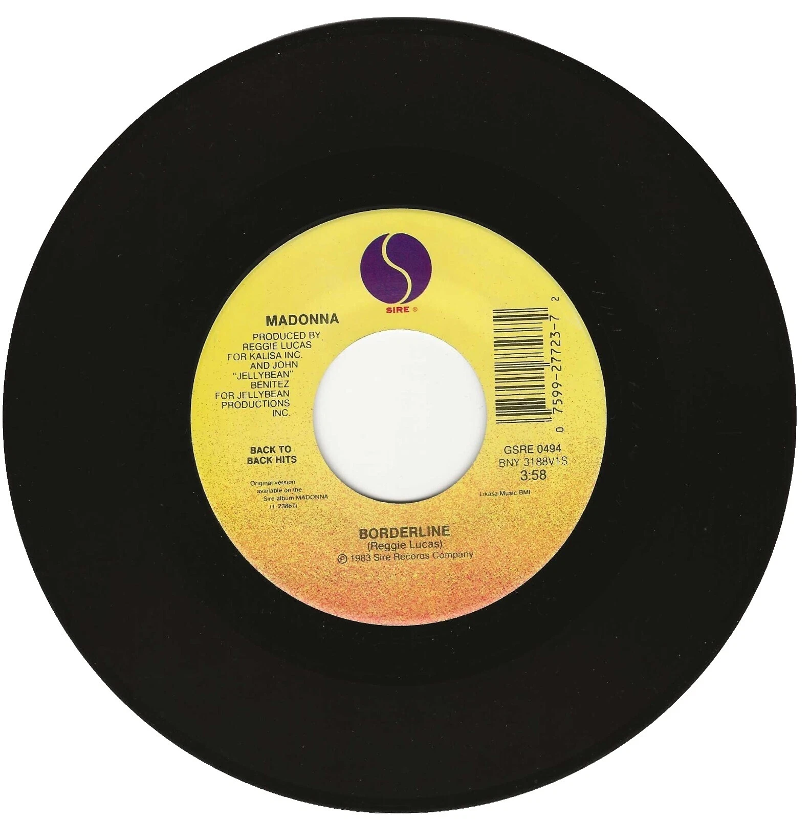 Velocidad de 45 RPM de Vacaciones de Madonna discos de vinilo